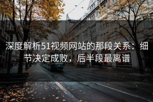 深度解析51视频网站的那段关系：细节决定成败，后半段最离谱